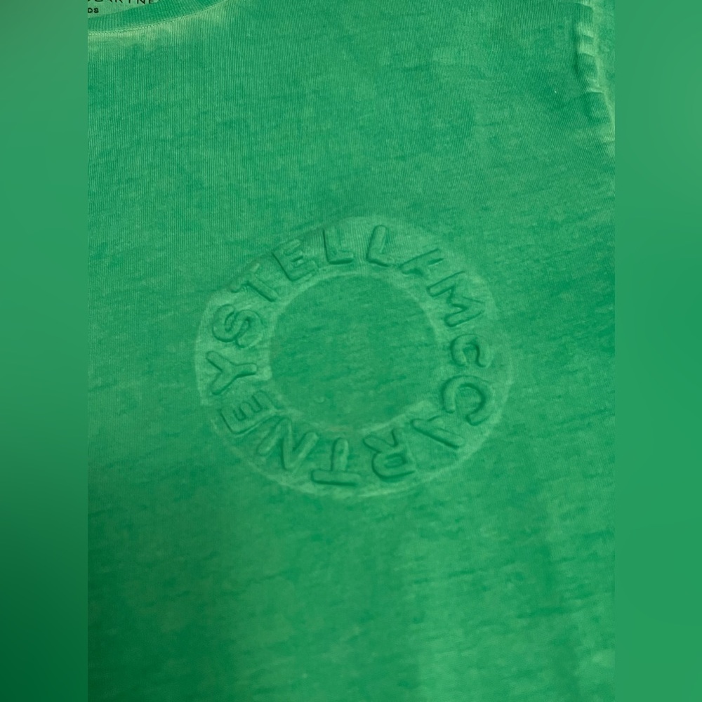 NWT Stella McCartney Neon Green T-shirt 16y - Picture 4 of 4